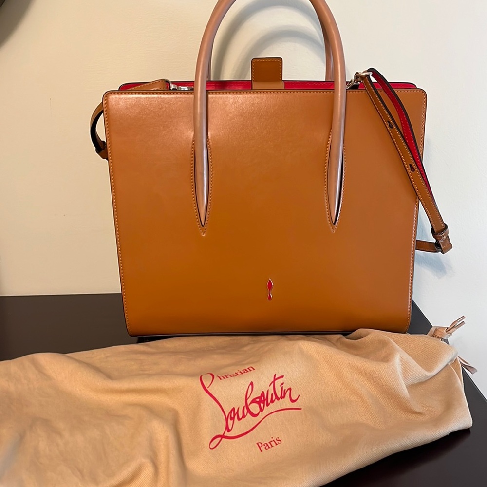 Christian Louboutin Tan and Red Women's Bag